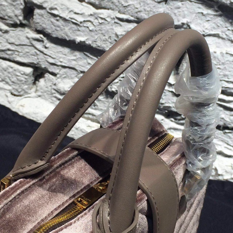2015 New Saint Laurent Bag Cheap Sale- YSL 30CM Cabas Monogram Saint Laurent in Grey Velet - Click Image to Close